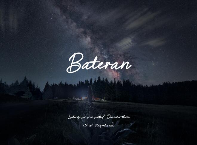 Bateran Font
