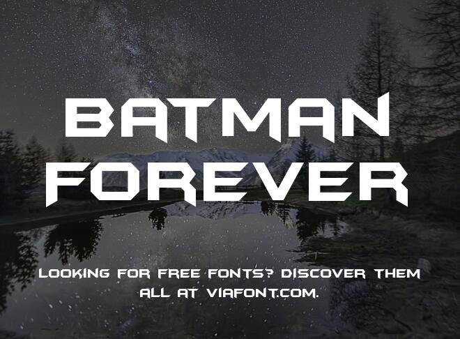 Batman Forever Font