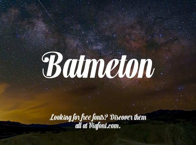 Batmeton Font