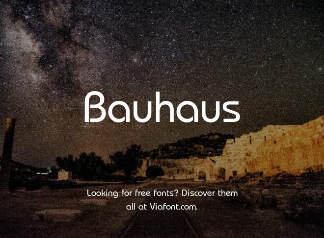 Bauhaus Font
