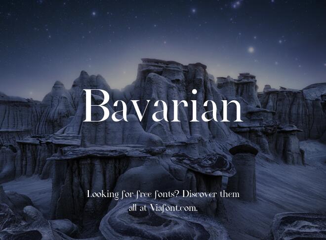 Bavarian Font