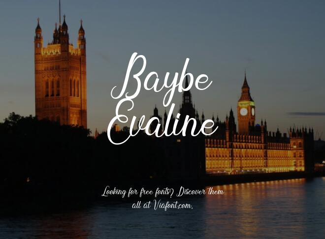 Baybe Evaline Font