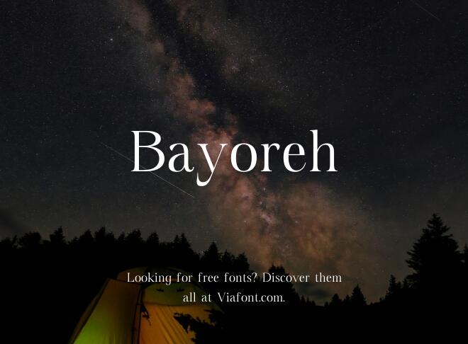 Bayoreh Font