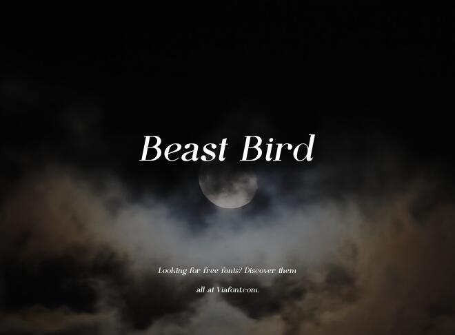 Beast Bird Font