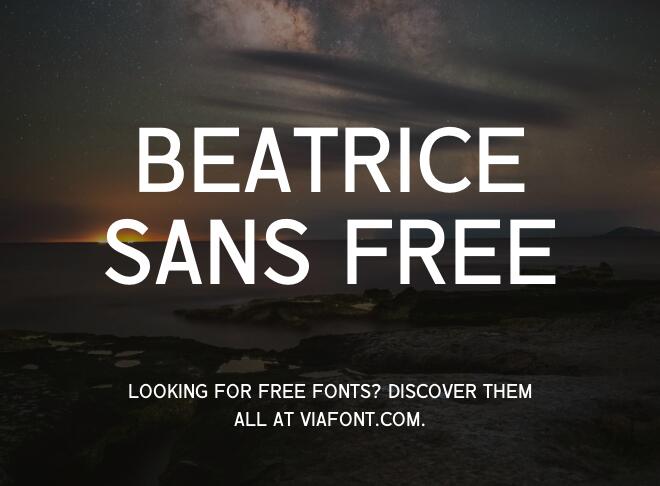 Beatrice Sans Free Font
