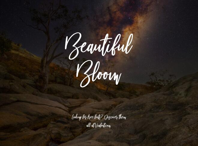 Beautiful Bloom Font