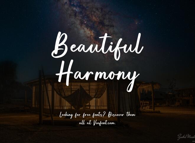 Beautiful Harmony Font