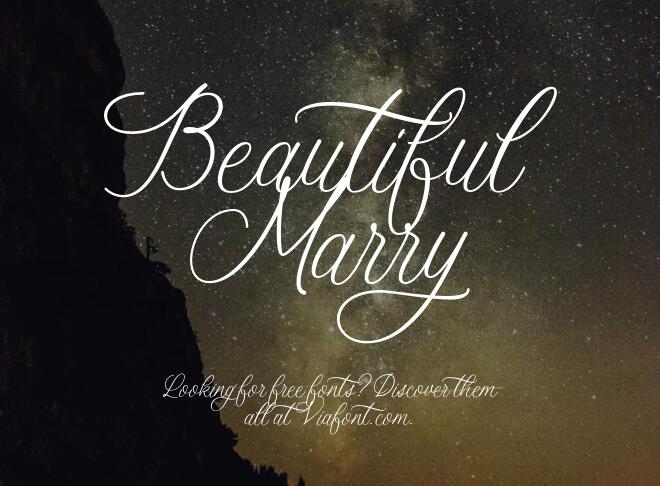 Beautiful Marry Font