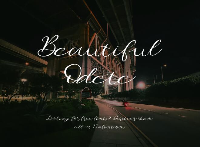Beautiful Odete Font