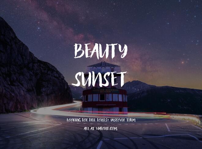 Beauty Sunset Font