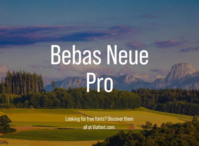 Bebas Neue Pro Font