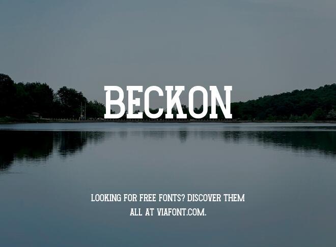 Beckon Font