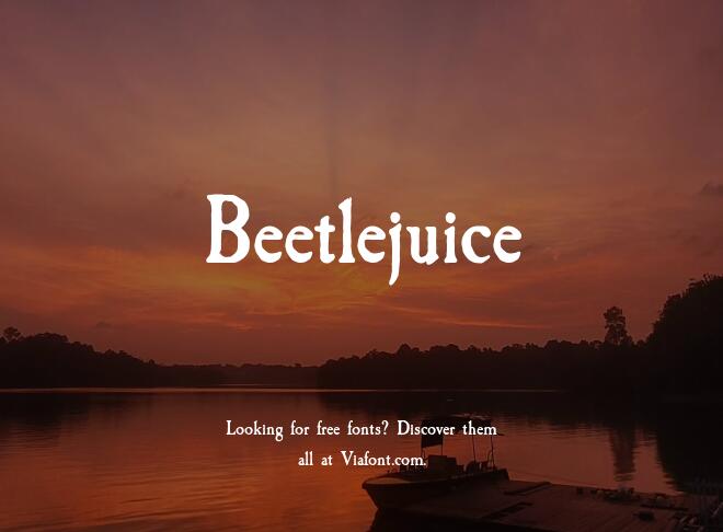 Beetlejuice Font