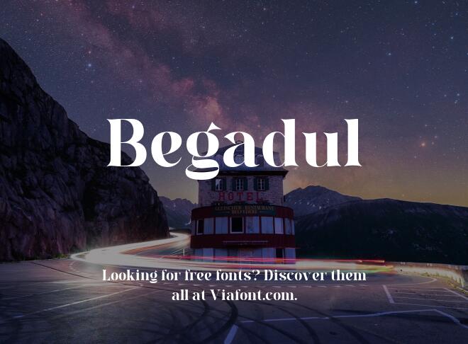 Begadul Font
