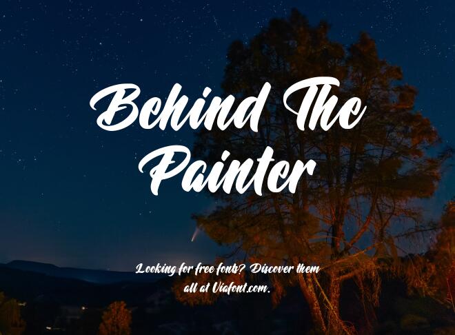 Behind The Painter Font