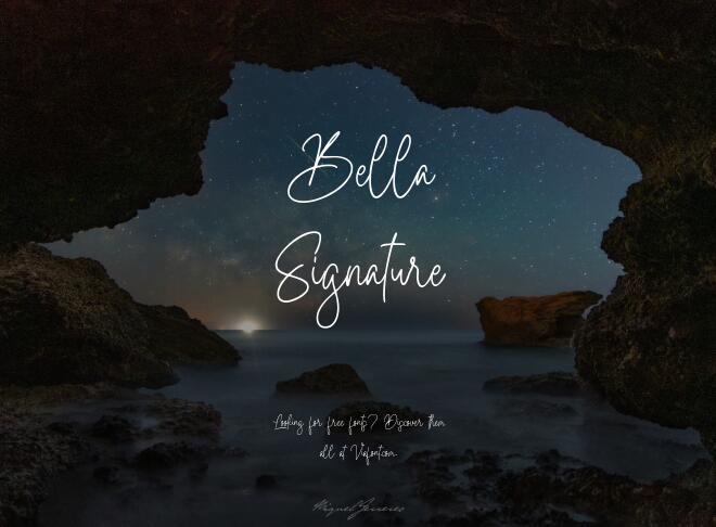 Bella Signature Font