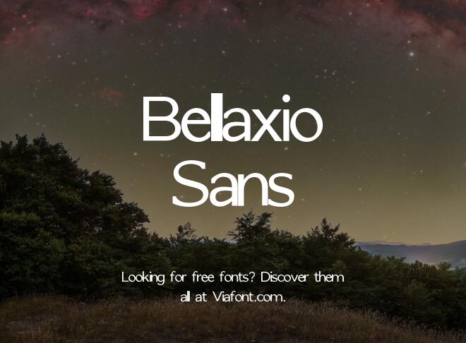 Bellaxio Sans Font