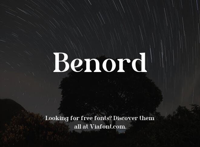 Benord Font