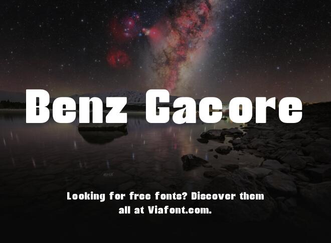 Benz Gacore Font