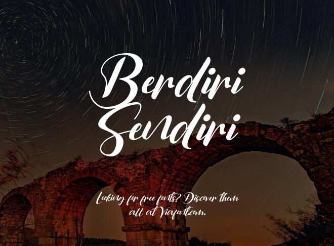 Berdiri Sendiri Font