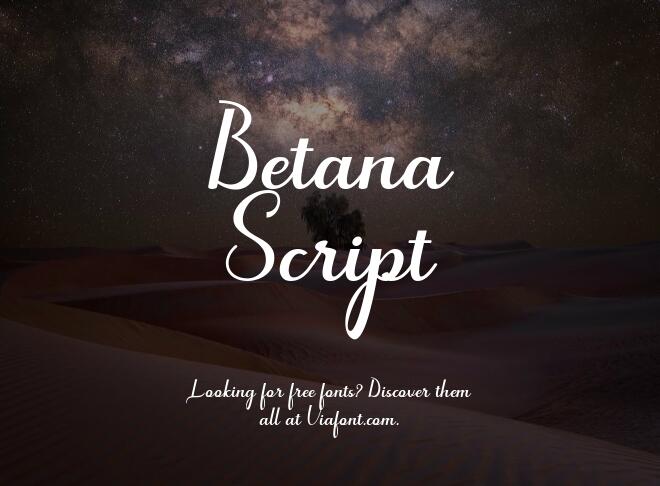 Betana Script Font