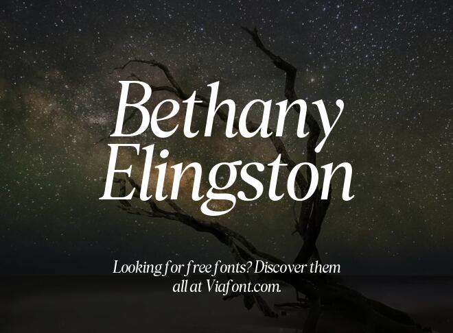 Bethany Elingston Font
