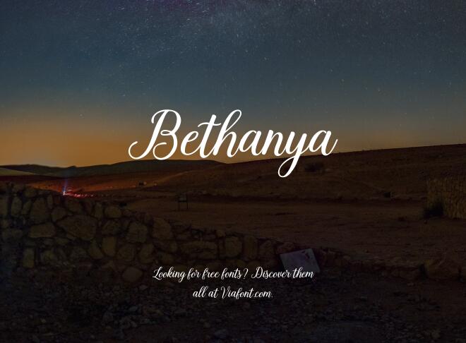 Bethanya Font