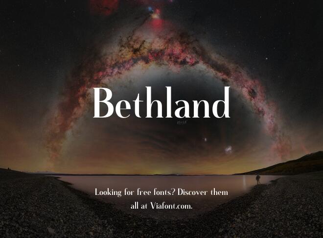 Bethland Font
