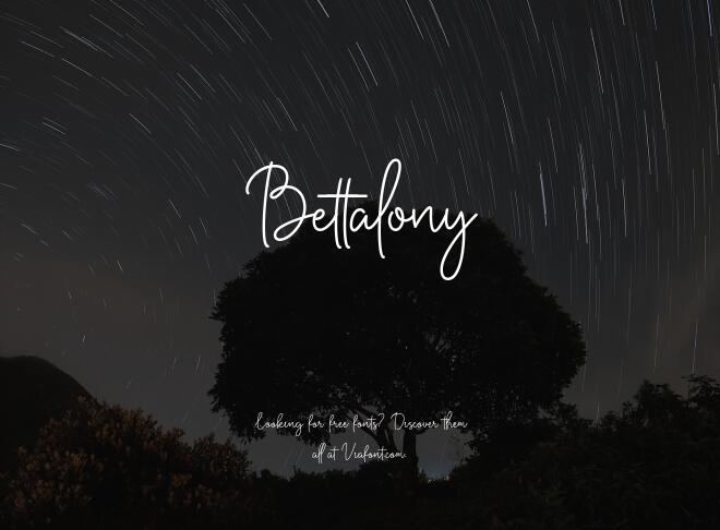 Bettalony Font