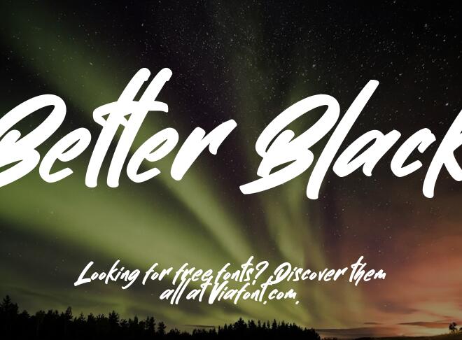 Better Black Font