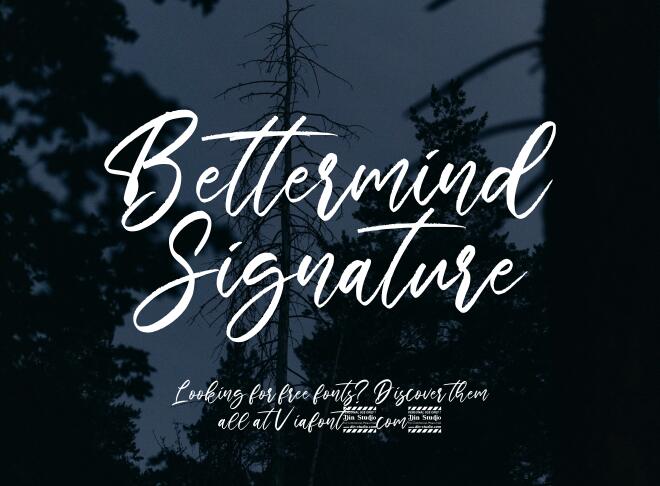 Bettermind Signature Font