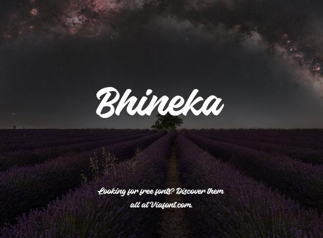 Bhineka Font