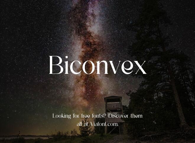 Biconvex Font