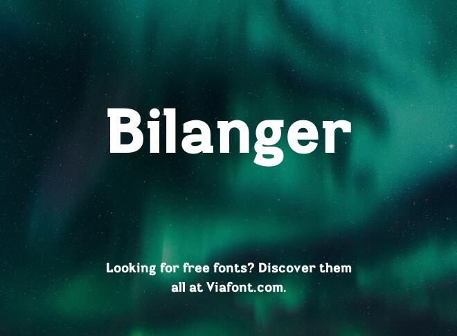 Bilanger Font