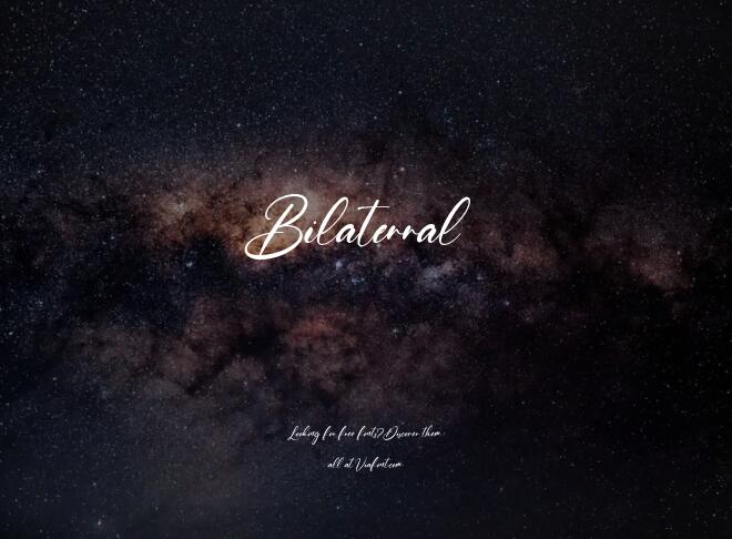 Bilaterral Font