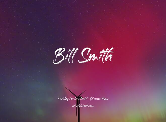 Bill Smith Font