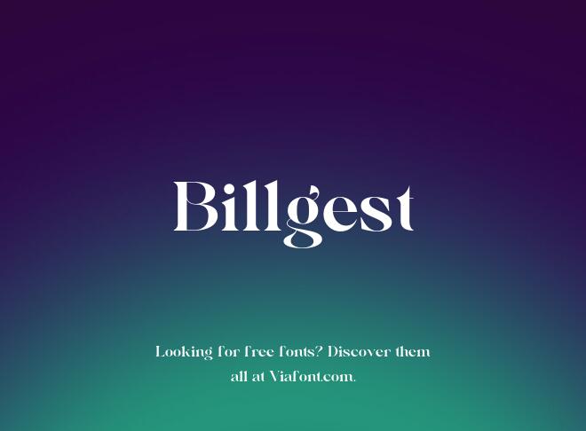 Billgest Font