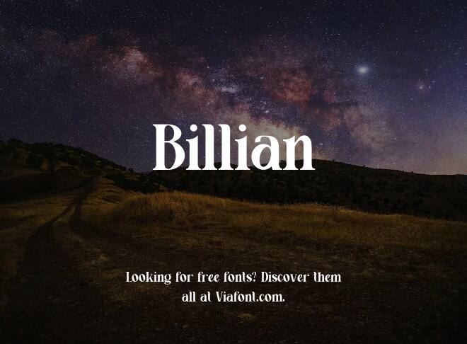 Billian Font