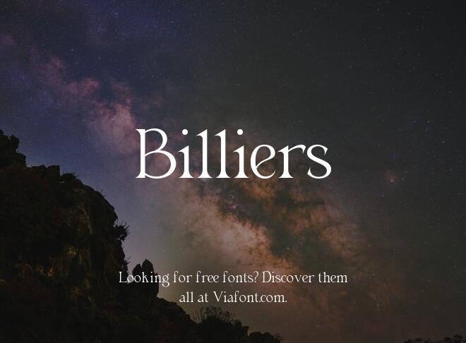 Billiers Font