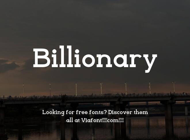 Billionary Font