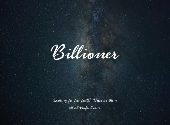 Billioner Font