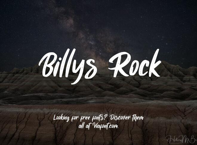 Billys Rock Font