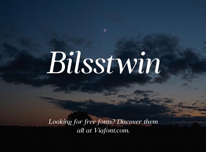 Bilsstwin Font