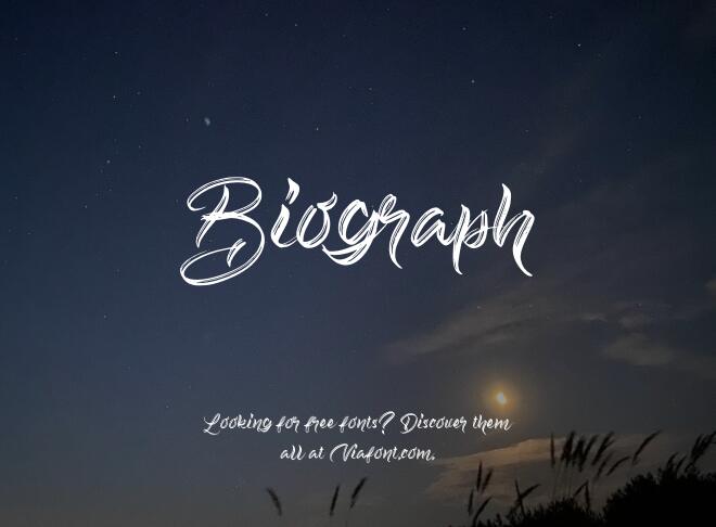 Biograph Font