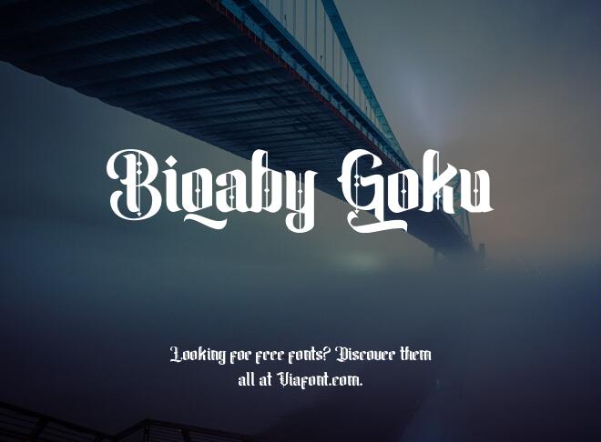 Biqaby Goku Font