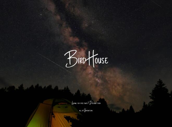 Bird House Font