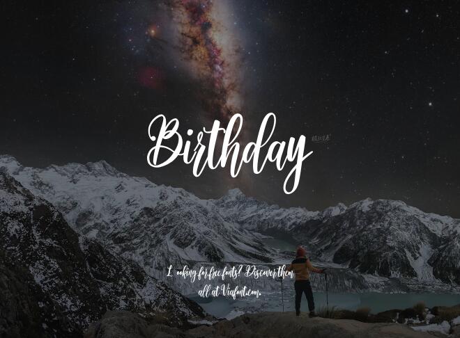 Birthday Font
