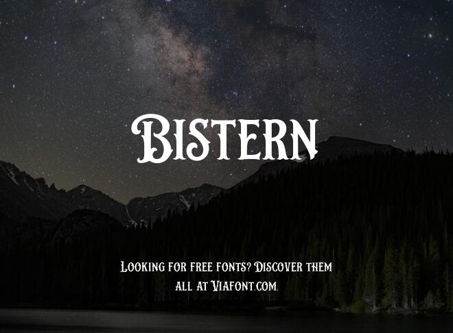Bistern Font