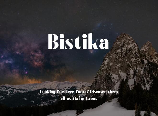 Bistika Font