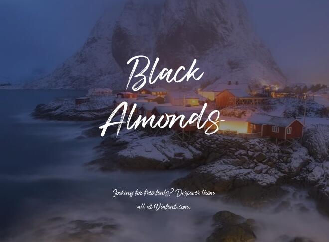 Black Almonds Font